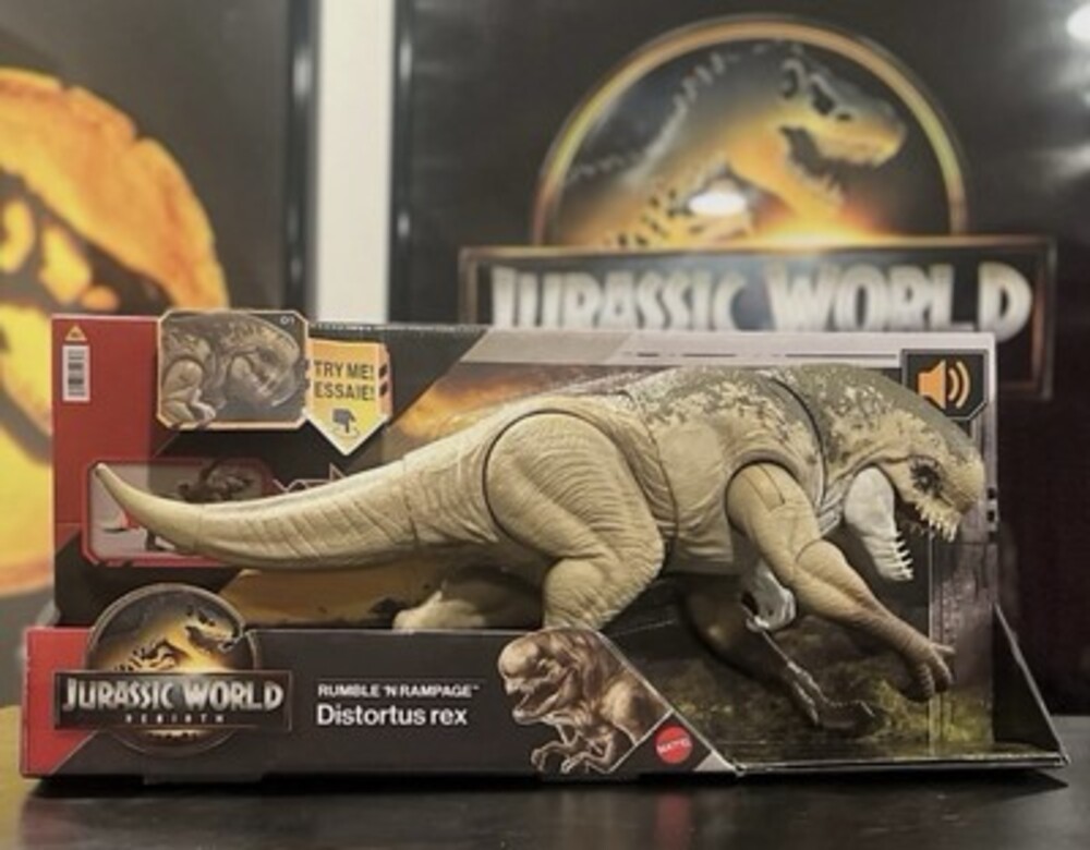2 Jurassic World Rebirth Distortus Rex Rumble'n Rampage’s 22in IN HAND!